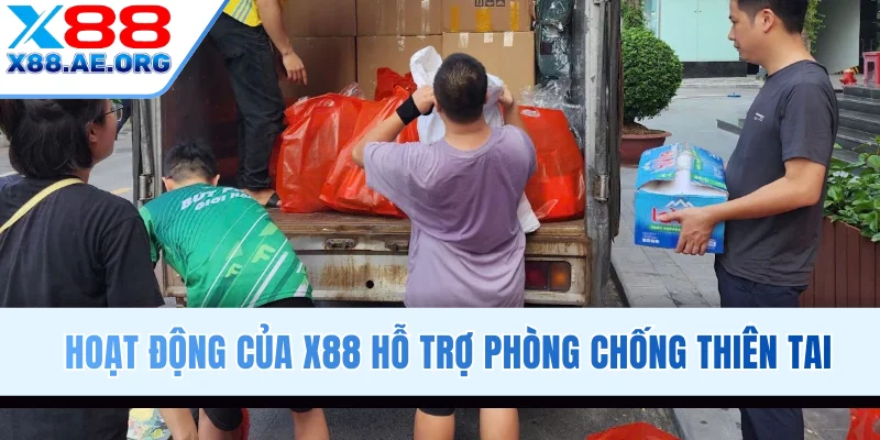 Hoạt động của X88 hỗ trợ phòng chống thiên tai